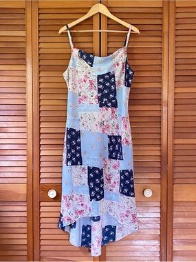 Vintage DBY Ltd Dress Women's Size Medium/Large Midi Spaghetti Strap 90s Y2K